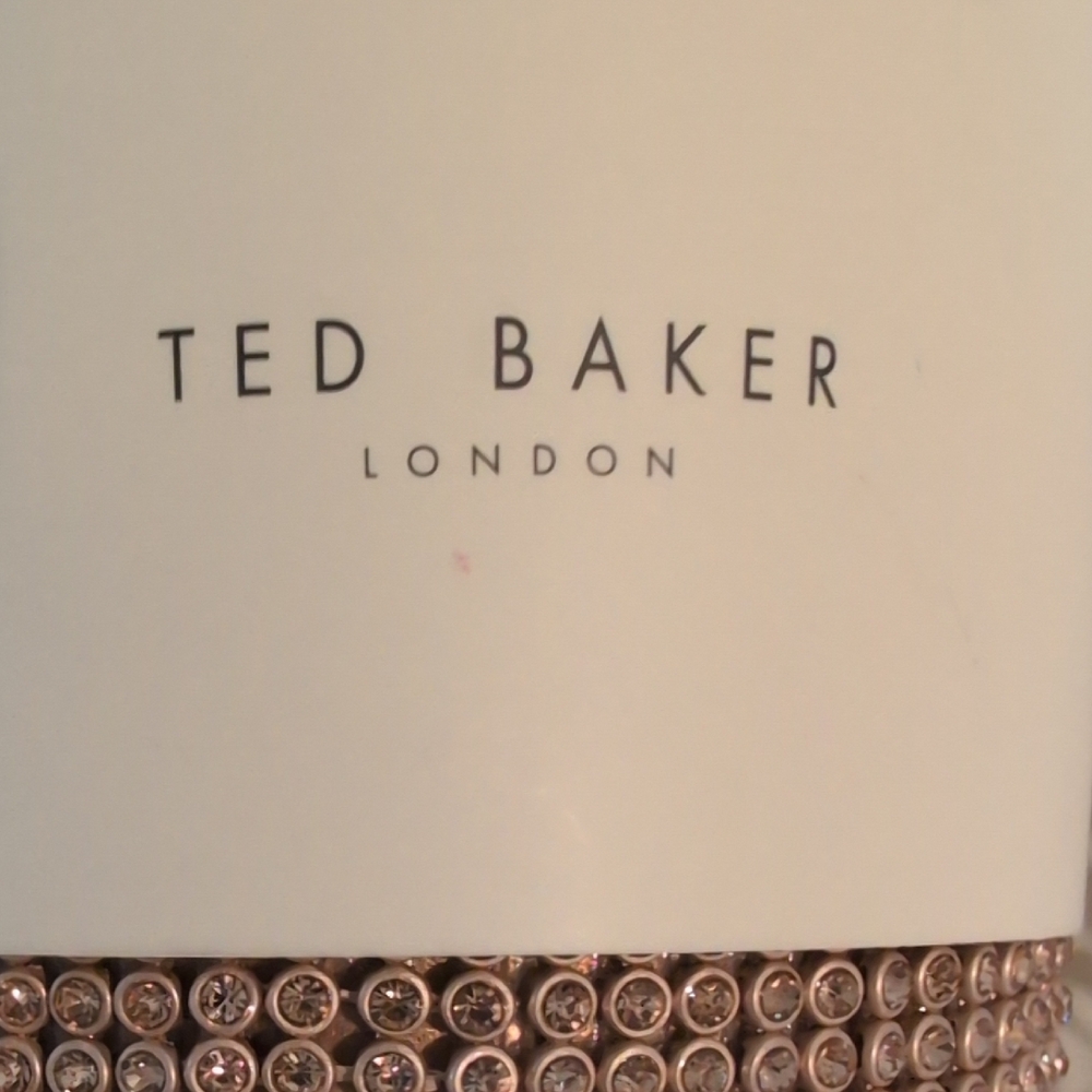 Ted Baker Gold Rhinestone Tumbler with Straw - Picture 2 of 7